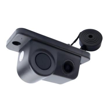 Imagem de Câmera de Ré com Sensor Traseiro RS-231BR SC Pro Line Preto Visão Ampla 120o Linhas de...
