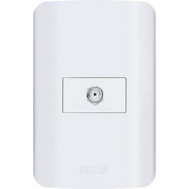 Imagem de Tomadas e Interruptores Linha Canoa 10A e 20A com Placas 4x2 e 4x4 Instalação Rápida Branco OEM