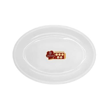 Imagem de Travessa Bellagio para Servir Pratos Principais em Melamina com Design Clean para Mesa Posta Branco