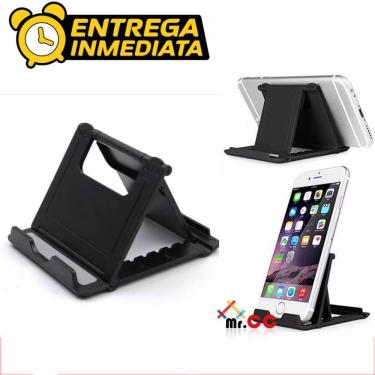 Imagem de Suporte para Celular e Tablet de Mesa OEM Fold Ajustável para Vídeo Aulas com Regulagem de Altura e Inclinação