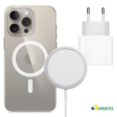 Imagem de Fonte 20W Turbo Tipo C com Capa Magnética e Carregador Inducão para iP