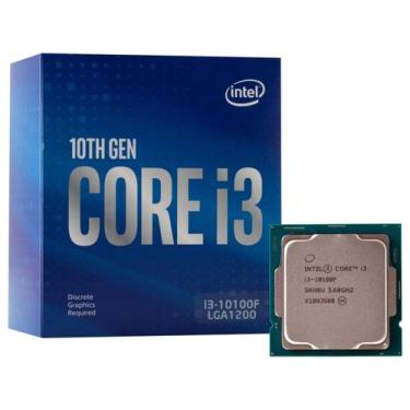 Imagem de Processador Intel Core i3-10100F, 3.6 GHz, (4.3 GHz Turbo), 4-Core 8-T