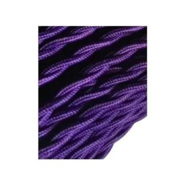 Imagem de Cabo De Tecido Trançado Vintage 2 Fios 0.75mm Fio Elétrico De Cobre 5m