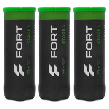 Imagem de Bola De Tênis Fort Stage 1 Pack Com 3 Tubos