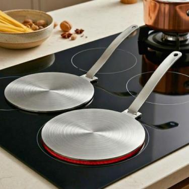 Imagem de Jogo 2 Adaptador de Fogão Indução Cooktop 20cm Inox Mimo Style Volte a