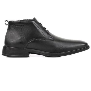 Imagem de Bota Ferracini Masculino Paris Em Couro, 40, Preto, Vermelho