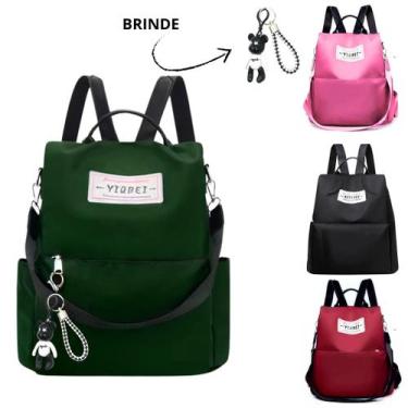 Imagem de Mochila Bolsa Antifurto Impermeável Feminina Com Chaveiro - Mundo Next
