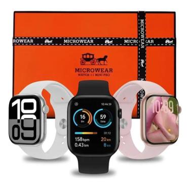 Imagem de Smartwatch W11 Pro mini 42mm Amoled Whats - Microwear, Rose Gold