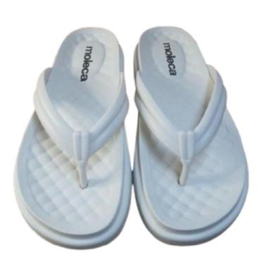 Imagem de Chinelo Nuvem Moleca Feminino Ortopédico Leve 5554.100, Branco off, 37