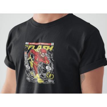 Imagem de Camiseta Poster Pop Style Inspiração FLASH Estampa DTF 100% Algodão Pr