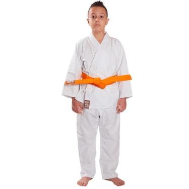 Imagem de Kimono Haganah Karatê Reforçado Infantil Branco, M3, Branco