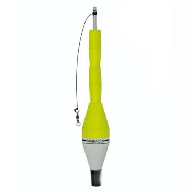 Imagem de Bóia Torpedo Pino Tambaqui 55g - Jr Pesca, Amarelo