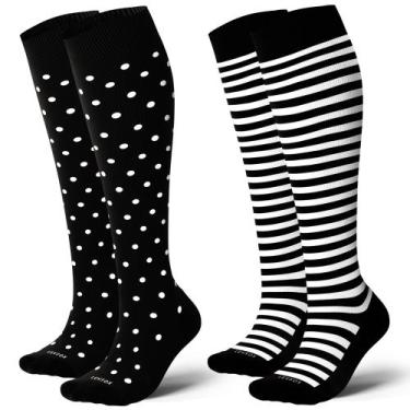 Imagem de Meias de compressão LEVSOX Cotton 20-30 mmHg para mulheres e homens