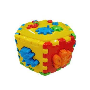 Imagem de Cubo Interativo Animais Tampa Amarela - Cod. 575 - Divplast