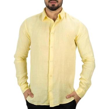 Imagem de Camisa Reserva Linho Amarela, G, Amarelo