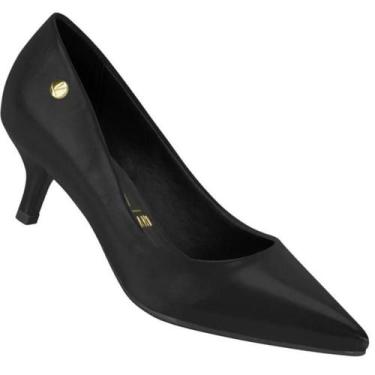 Imagem de Sapato Scarpin Vizzano Feminino Salto Baixo, Preto, 37