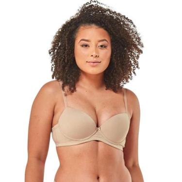 Imagem de Sutiã Estruturado Vi Lingerie 110510 Microfibra, Branco, 40