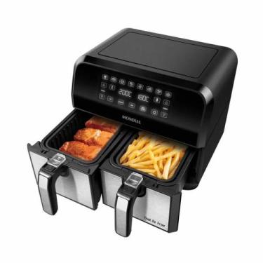 Imagem de Fritadeira Elétrica Airfryer Dual Mondial 8l/127/220v, 220V