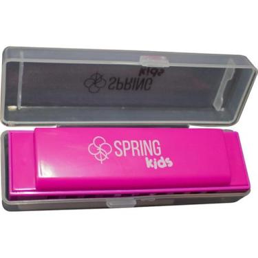 Imagem de Gaita Infantil Spring Kids Rosa SPK 041R