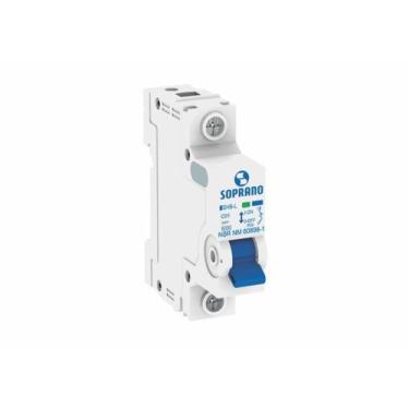 Imagem de disjuntor 1x50A din 6kA (soprano) - turok instalações, Branco, 250g
