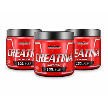Imagem de Kit 3x Creatina Pura Monohidratada 300g - Integralmedica