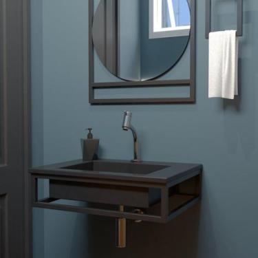 Imagem de Bancada 60 x 45cm com Cuba Iron Black - Venturi