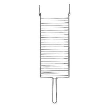 Imagem de Grelha para Churrasco Super Grill 81,5CM em Aço Cromado 48x25CM Prata 