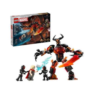 Imagem de LEGO Marvel Figura para Construir Thor vs. Surtur - 76289 245 Peças