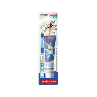 Imagem de Kit Escova e Pasta de Dentes Infantil Bluey - Dentalclean Cor da Escov