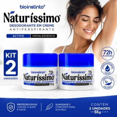 Imagem de Kit Naturíssimo Active Bioinstinto Desodorante em Creme Antitranspiran