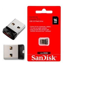 Imagem de Pendrive sandisk cruzer fit 16gb
