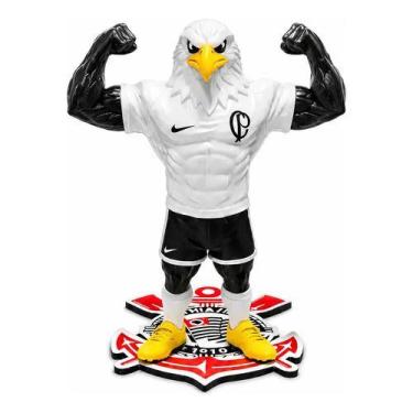 Imagem de Mascote Gavião Do Corinthians Fiel Decorativo Com Asas - NoBrand, SEM 
