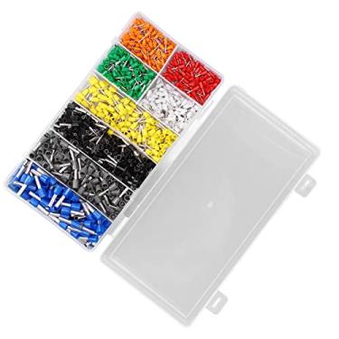 Imagem de Kit de terminais de fio, AWG22-10 1000Pcs Kits de crimpagem de ferrolho Resistência de alta temperatura para uso doméstico para automóveis
