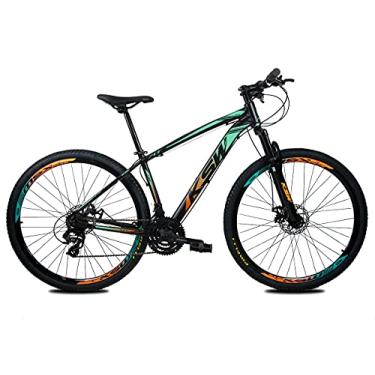 Imagem de BICICLETA ARO 29 KSW XLT COLOR - 24 VELOCIDADES (Laranja/Verde, 17)