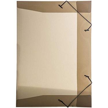 Imagem de Pasta Aba Elastica Plastica Mini Oficio Delloline Fume - Pacote com 10, Dello, 0252I.0010, Fume