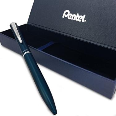 Imagem de Pentel Energel Philography – Caneta esferográfica retrátil de luxo – Azul marinho