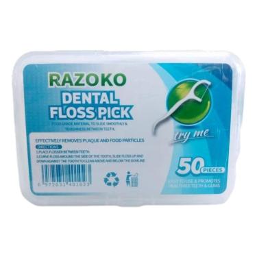 Imagem de Fio Dental Floss Pick Razoko - 50 Unidades