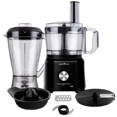 Imagem de Processador de alimentos All In One BMP, 2 Velocidades + Pulsar 900W Preto - Britânia 