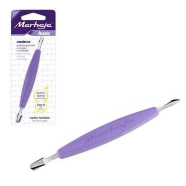 Imagem de Espátula Para Empurrar Raspar Cutícula Merheje Basic Lilás