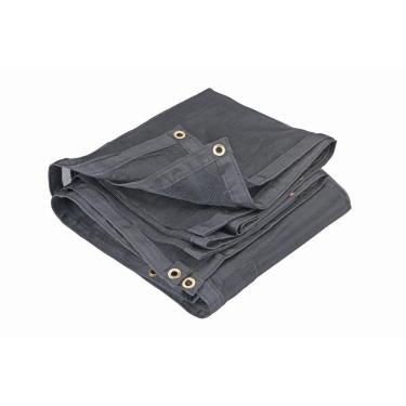 Imagem de Lona tela preta para caminhão proteção caçamba entulho 6x6 m