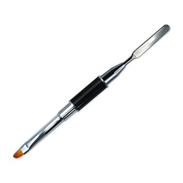 Imagem de Pincel com Espátula Ponta Dupla 2 em 1 para Unhas de Gel Polygel