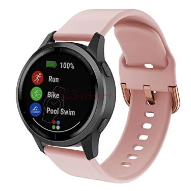Imagem de Pulseira de Silicone Colorido Marca 123Smart Compativel com Vivoacvite 4 / Vivoactive4 / Venu 2 / Venu2