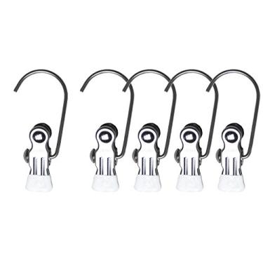 Imagem de Mawa por Reston Lloyd Accessory Portátil, Antiderrapante, Gancho Único, Fixação, Pinos/Clipes para Roupas para Lavanderia ou Viagem, Estilo K/1, Conjunto de 5, Branco
