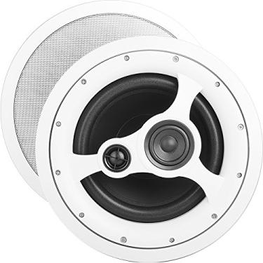 Imagem de OSD Audio Alto-falante de teto de 25,4 cm – Sistema estéreo de 150 W, Tweeter articulado, ICE1080HD