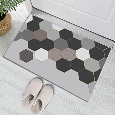 Imagem de SHENGANG Tapete de porta de entrada tapete antiderrapante para sala de estar tapete de banho absorvente tapete de cozinha tapetes de boas-vindas para a porta da frente, 5,60x90cm