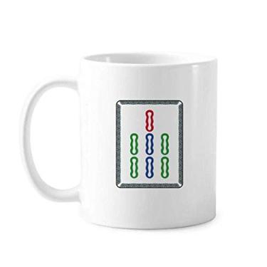 Imagem de Caneca Mahjong Bamboo Bar 7 Azulejos Padrão Cerâmica Café Porcelana Utensílios de Mesa