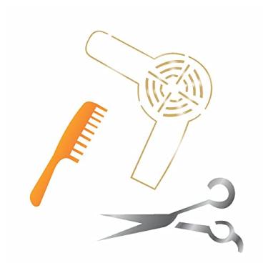 Imagem de Stencil de Acetato para Pintura OPA Simples 10 x 10 cm - 457 Acessórios Cabelo