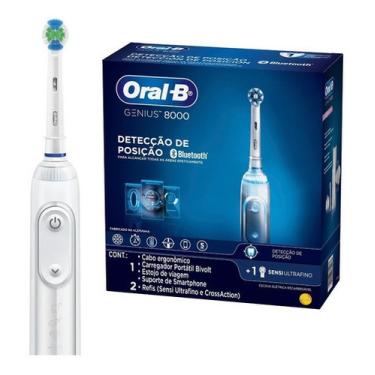 Imagem de Escova Dental Elétrica Recarregável Oralb Genius 8000 Bivolt Genius 8000