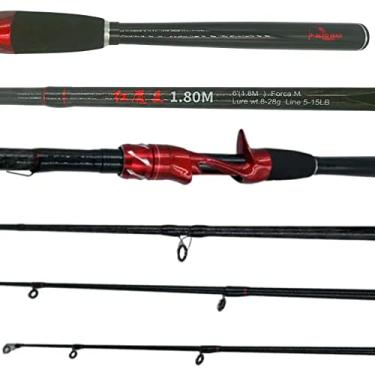 Imagem de Vara de Pesca para Carretilha Carbono 1.8m 5-15lbs