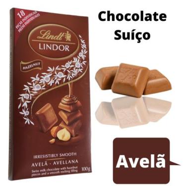 Imagem de Chocolate Importado Lindt Lindor Singles Avelã Kit Com 8 Un